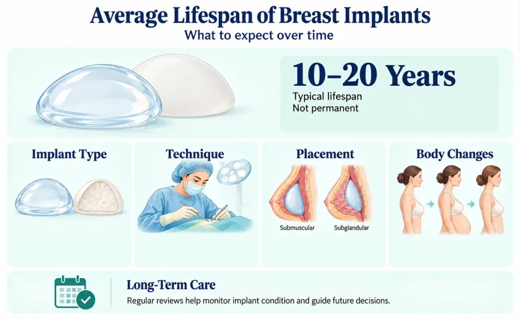 Average Lifespan of Breast Implants